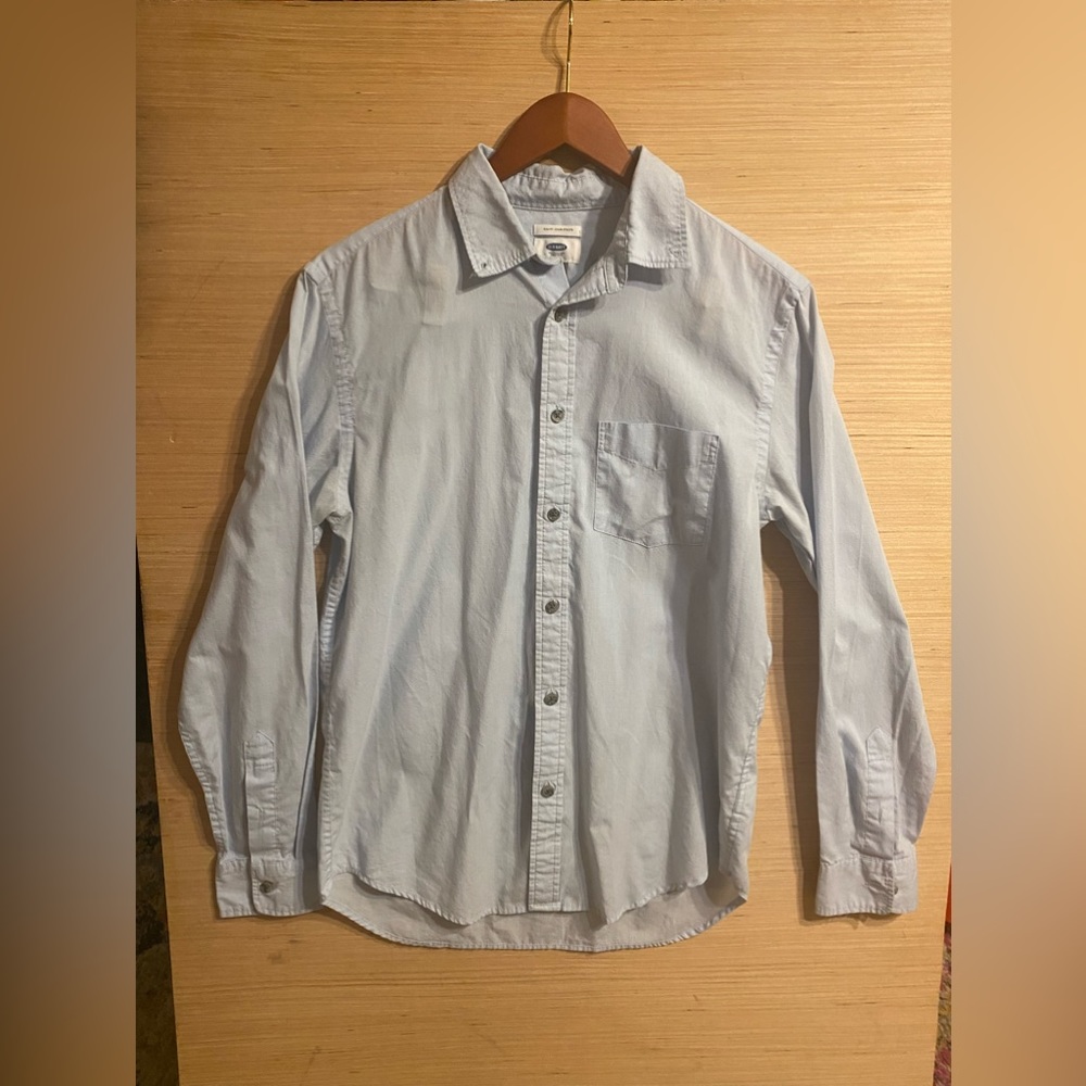 Light blue medium old navy button down shirt